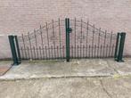 Inrijpoort Poort verzinkt en gecoat (antiek groen), Tuin en Terras, Nieuw, IJzer, Sierhekwerk