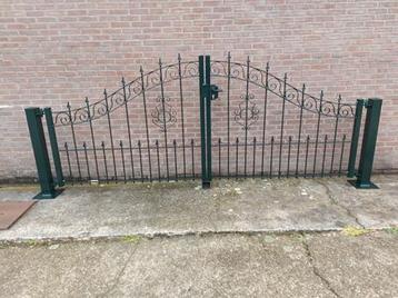 Inrijpoort Poort verzinkt en gecoat (antiek groen) beschikbaar voor biedingen