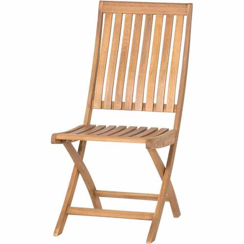 Siena Garden Paleros klapstoel acaciahout 65x44 cm - Bruin, Tuin en Terras, Tuinstoelen, Ophalen of Verzenden