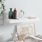 vidaXL Wandschap zwevend 50x23x3,8 cm MDF hoogglans wit, Verzenden, Nieuw
