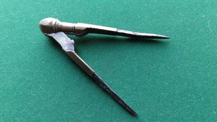 Kaartpasser - Messing, IJzer - 1600-1650 - Antieke, Antiek en Kunst, Antiek | Overige Antiek
