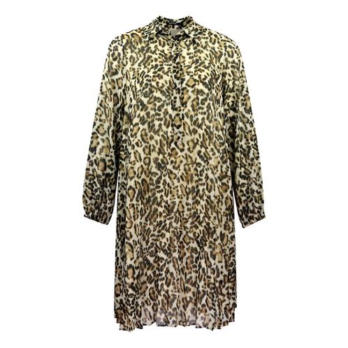 Marc Aurel • blousejurk in luipaard • 36, Kleding | Dames, Jurken, Bruin, Nieuw, Maat 36 (S), Verzenden