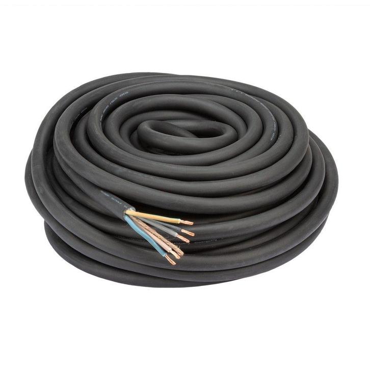Kracht- Stroomkabel 5x4mm² , Rol 30.mtr, Doe-het-zelf en Verbouw, Elektra en Kabels, Nieuw, Verzenden