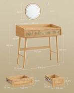 Boho Kaptafel met LED-Spiegel en 3 Lades, Huis en Inrichting, Tafels | Kaptafels, Verzenden, Nieuw