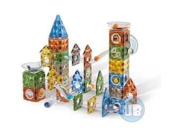 Magnetische bouwblokken Knikkerbaan - Magnetic Tiles - 156 beschikbaar voor biedingen