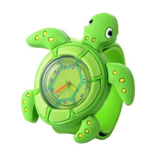 Fako® - Kinderhorloge - Slap On Mini - Schildpad - Groen, Sieraden, Tassen en Uiterlijk, Horloges | Kinderen, Verzenden