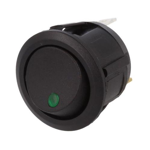Inbouw Schakelaar Rond 12V 20A Groen, Auto-onderdelen, Elektronica en Kabels, Nieuw, Ophalen of Verzenden