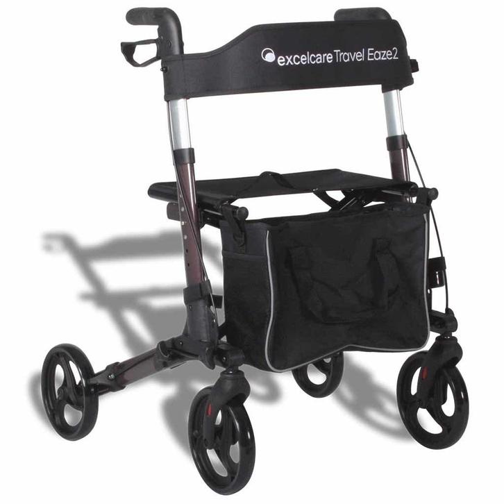 Lichtgewicht rollator Travel Eaze 2 - Dubbel opvouwbaar, Diversen, Braces, Nieuw, Ophalen of Verzenden