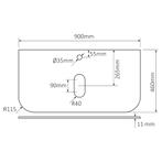 Meubelset Differnz Olle 90 cm Eiken/Wit, Ophalen of Verzenden, Nieuw