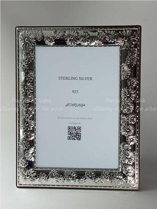 Fotolijst - Romantisch fotolijstje met margrietbloemen van, Antiek en Kunst, Antiek | Goud en Zilver