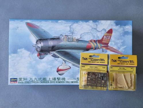 Hasegawa 09055 Aichi D3A1 Type 99 Dive Bomber (Val) 1:48 +, Hobby en Vrije tijd, Modelbouw | Vliegtuigen en Helikopters, Hasegawa