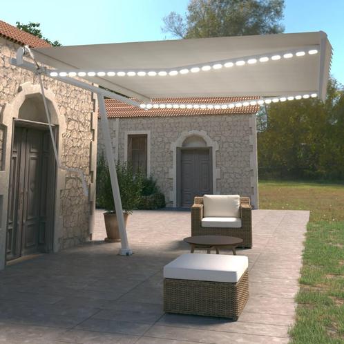 vidaXL Luifel automatisch met LED en windsensor 450x350 cm, Tuin en Terras, Zonneschermen, Nieuw, Verzenden