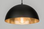 Rietveld Hanglampen - Zwart, Goud - Metaal, Verzenden, Nieuw