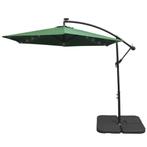 Monster Shop Zweefparasol - Groen - 3m - LED Verlichting -, Verzenden, Nieuw