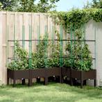vidaXL Plantenbak met latwerk 160x120x142,5 cm polypropeen, Tuin en Terras, Verzenden, Nieuw, Kunststof