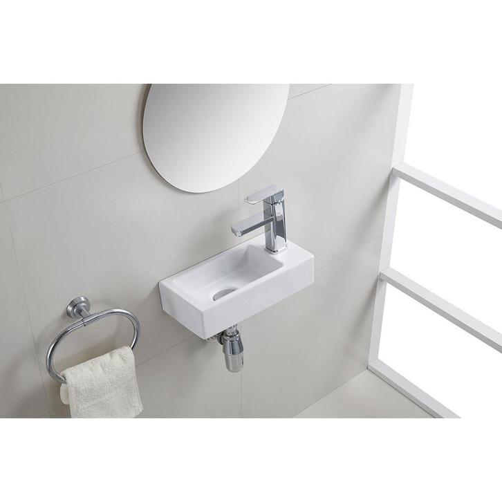 Wiesbaden Rhea S - Mini Fontein - Rechts - 36.5x18x9cm-, Doe-het-zelf en Verbouw, Sanitair, Nieuw, Ophalen of Verzenden