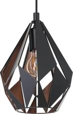 EGLO Carlton 1 Hanglamp - E27 - 80,5 cm - Zwart/Koper, Verzenden, Zo goed als nieuw