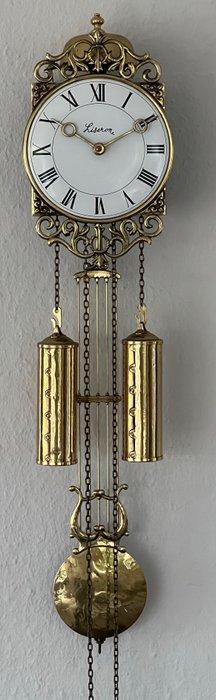 Comtoise klok - Liseron - - Gelakt messing - 1950-1960 -, Antiek en Kunst, Antiek | Klokken