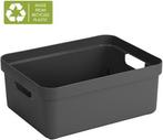 Sunware - Sigma home opbergbox 24L antraciet - 44,5 x 34,5 x, Ophalen of Verzenden, Zo goed als nieuw
