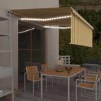 vidaXL Luifel automatisch met rolgordijn LED windsensor 4x3, Verzenden, Nieuw
