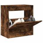 vidaXL Schoenenkast 60x34x63,5 cm bewerkt hout gerookt, Verzenden, Nieuw