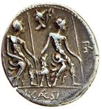 Romeinse Republiek. Caesia. Denarius 112-111 B.C., Postzegels en Munten, Munten | Europa | Niet-Euromunten