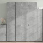 vidaXL buffetkast 70x42,5x185 cm bewerkt hout betongrijs, Minder dan 50 cm, Verzenden, Nieuw, Minder dan 100 cm