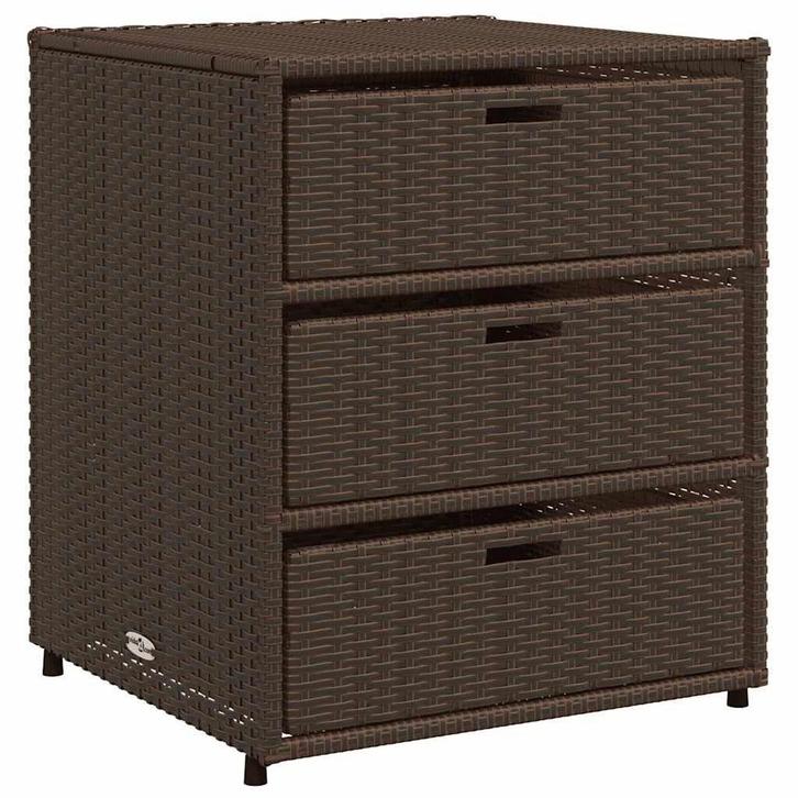 Tuinkast Poly Rattan Bruin - Slimme deal! Retourdeal, Tuin en Terras, Bergingen en Tuinkasten, Nieuw, Overige materialen, Overige typen