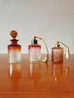 Baccarat - Parfumfles (3) - Glas, Messing - Antieke Flacons, Antiek en Kunst