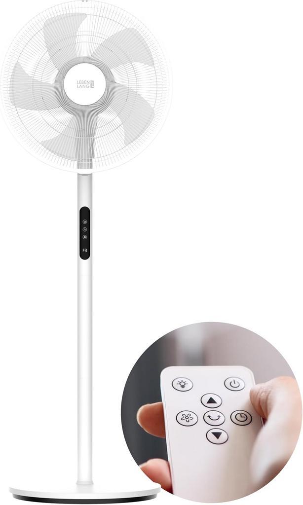 2dekans | LEBENLANG - Staande Ventilator – Stil - met, Doe-het-zelf en Verbouw, Ventilatie en Afzuiging, Zo goed als nieuw, Ophalen of Verzenden