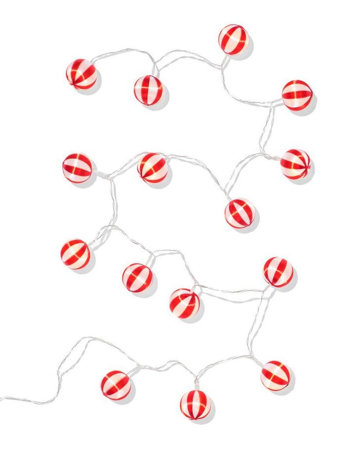 HEMA Lichtsnoer 1.8m met 15 lampjes kerstballen voor binnen, Diversen, Kerst, Nieuw, Verzenden