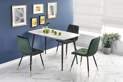Eettafel Marco Marmer Wit 120cm, Huis en Inrichting, Tafels | Eettafels, Nieuw, Ophalen of Verzenden