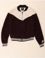 NIKE Womens Fleece Jacket UK 6 XS Burgundy Colourblock, Kleding | Dames, Verzenden, Nieuw