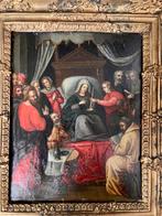 Ecole flamande XVIIème - La dormition de la Vierge, Antiek en Kunst