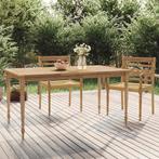 vidaXL Bartafel inklapbaar 90x65x105 cm massief teakhout, Verzenden, Nieuw, Teakhout
