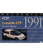 1991 CHEVROLET LUMINA INSTRUCTIEBOEKJE ENGELS (USA)