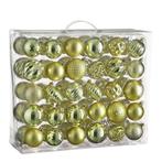 Kerstballen Set - 60 Stuks - Ø7 cm - Onbreekbaar - Lichtgroe, Diversen, Kerst, Verzenden, Nieuw