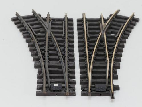 LGB Wisselset R3 1x Links & 1x Rechts ( 16050 & 16150 )...., Hobby en Vrije tijd, Modeltreinen | Overige schalen, Rails, Gebruikt
