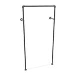 Industrieel Kledingrek Nice | Zwart 33.7 mm | Wand | DIY | D, Kleding | Dames, Kledingrekken, Ophalen of Verzenden, Nieuw