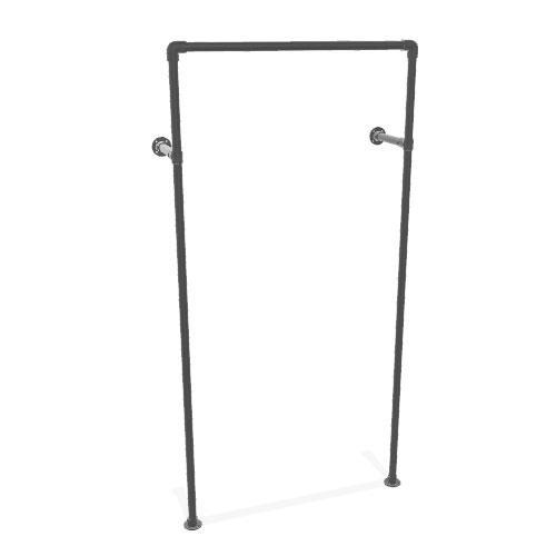 Industrieel Kledingrek Nice | Zwart 33.7 mm | Wand | DIY | D, Kleding | Dames, Kledingrekken, Ophalen of Verzenden