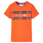 vidaXL Kindershirt 140 donkeroranje, Verzenden, Nieuw