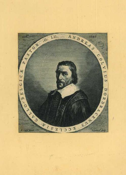 Portrait of Andreas Colvius, Antiek en Kunst, Kunst | Etsen en Gravures