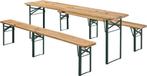 Complete Biertafelset standaard kwaliteit inklapbaar met..., Tuin en Terras, Picknicktafels, Verzenden, Nieuw