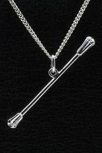 Zilveren Baton - Twirl stokje ketting hanger, Verzenden, Nieuw