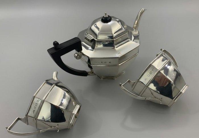 Theeservies - Zilver - Asprey massief zilveren set, Antiek en Kunst, Antiek | Goud en Zilver