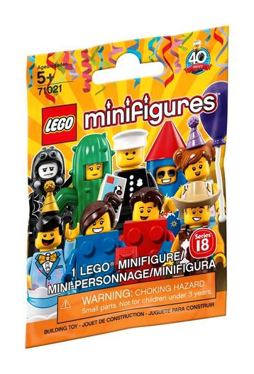 LEGO Minifigures Serie 18 - 1 Zakje - 71021 (Nieuw)