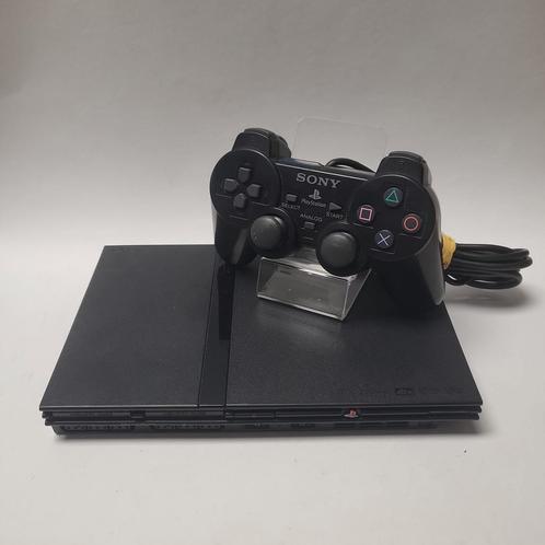 Zwarte Playstation 2 + Originele Controller, Spelcomputers en Games, Spelcomputers | Sony PlayStation 2, Ophalen of Verzenden