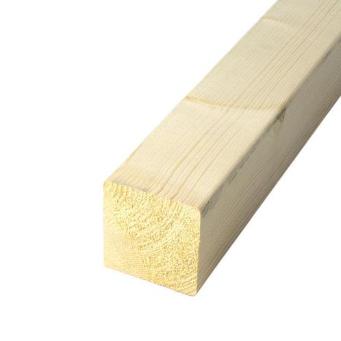 Vuren Balk Geschaafd 100x100, Doe-het-zelf en Verbouw, Hout en Planken, Vuren, 300 cm of meer, 50 mm of meer, Nieuw, Balk, Ophalen of Verzenden