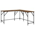 Bureau Hoektetafel Rook Eiken | Laatste Stuk! (Hoekbureau), Huis en Inrichting, Bureaus, Ophalen of Verzenden, Met wielen, Nieuw