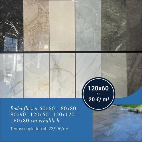 20€/m² ACTIE! Keramische Vloer Tegels Vloertegels 120x60 cm, Doe-het-zelf en Verbouw, Tegels, 60 cm of meer, 60 cm of meer, 10 m² of meer